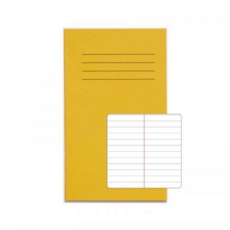 Rhino 165x101mm Vocab Book 48 Pg 7mm Lined/Ctr Margin Yellow