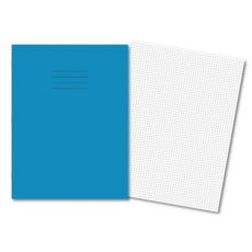 A4+ Exercise Books 5mm Squared 80Pg Light Blue