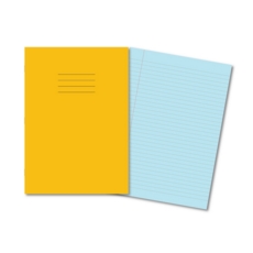 A4 SEN Exercise Books 8mm FM Blue Pages, Yellow Cover