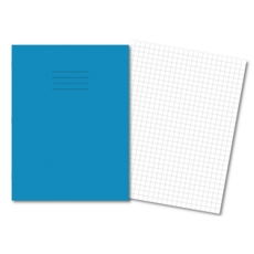 A4+ Exercise Books 10mm Squared 80Pg L/Blue