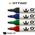 OTTIMO Drywipe Markers Chisel Tip Assorted Colours