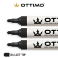 OTTIMO Drywipe Markers Bullet Tip Black