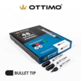 OTTIMO Drywipe Markers Bullet Tip Black