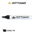 OTTIMO Drywipe Markers Chisel Tip Black