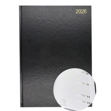 A4 Week/View Diary 2026 Black