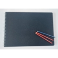 Sketch Book A3 Landscape Black 100 page