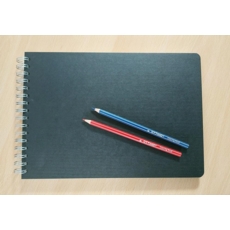 Sketch Book A4 Landscape Black 100 page