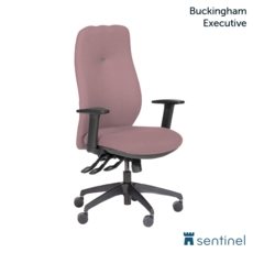 Buckingham Executive Chair with folding arms.