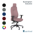 Buckingham Executive Chair C/W arms + multi-adj headrest