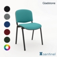 Gladstone Classroom Chair with upholstered seat and back