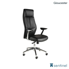 Gloucester High Back Executive Chair with alu base and arms