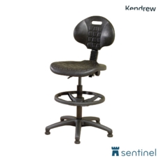Kendrew Industrial Draughtsman Chair Easy-clean Polyurethane