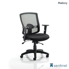 Mallory Task Operator Chair with black mesh back