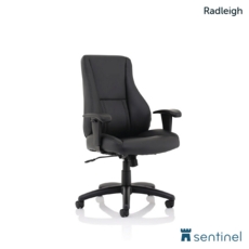 Radleigh Highback Executive Leather Chair Black