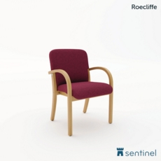 Roecliffe Visitor / Conference Arm Chair with Squared Back