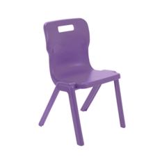 Titan One Piece Plastic Chair 425mmH Purple