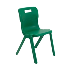 Titan One Piece Plastic Chair 460mmH Green
