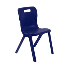 Titan One Piece Plastic Chair 460mmH Midnight Blue