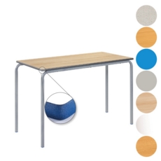 1100x550mm Crush Bent Classroom Table PU Edge 710mmH