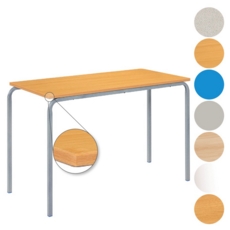 1100x550mm Crush Bent C lassroom Table PVC Edge 530mmH