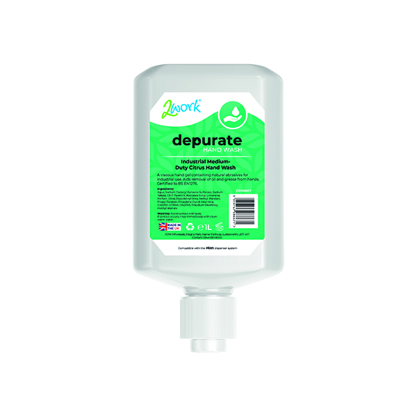 2Work Depurate Hand Wash Visc 1L Pk6