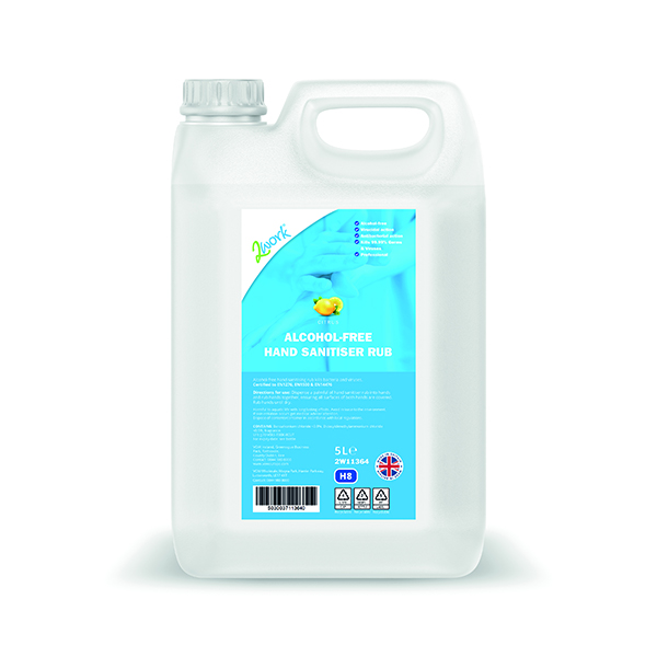 2Work Hand Sanitiser Alc-Free 5L