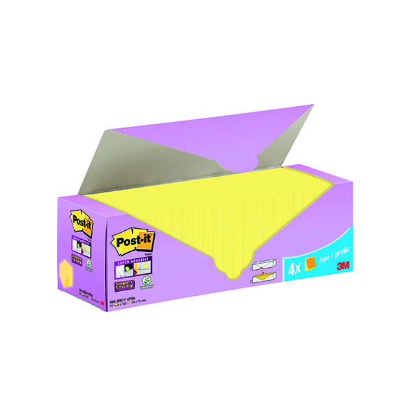 Post it Stky Note Cabinet 76x76 Ylw