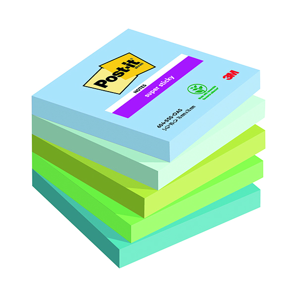 Post-it Oasis 76x76mm 90 Sheet Pk5