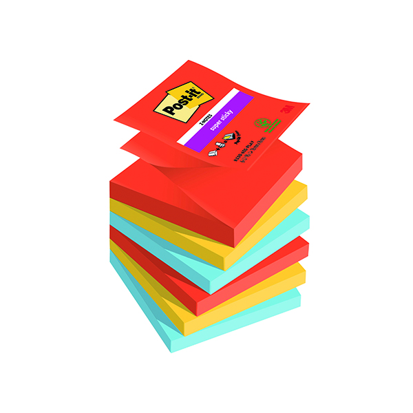 Post-it Z Playful 76x76mm 90Sht Pk6