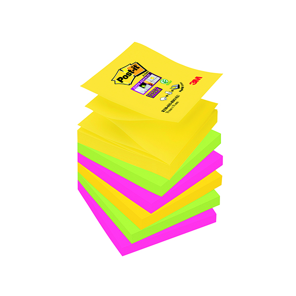 Post-it Z Carnival 76x76mm Pk6