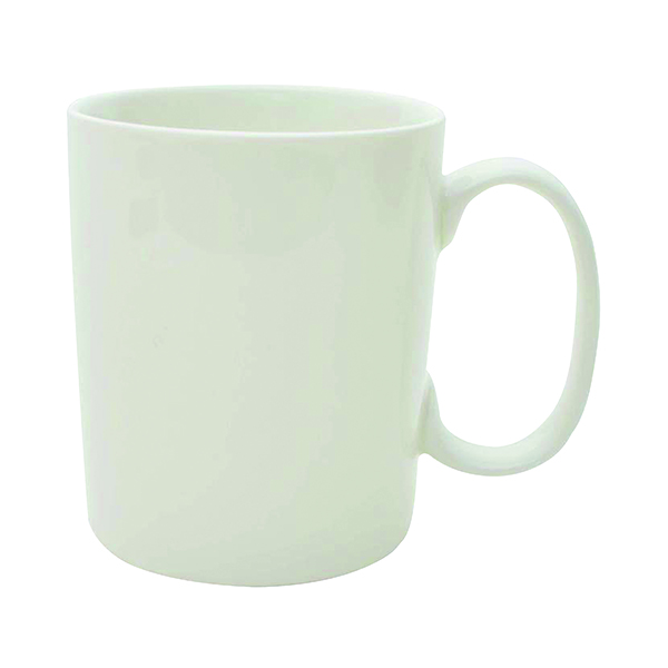 Mug Porcelain 10oz White Pk6