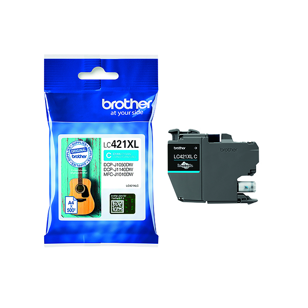 Brother LC421XLC Ink Cart HY Cyan