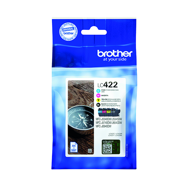 Brother LC422 Ink Cart Mpk CMYK