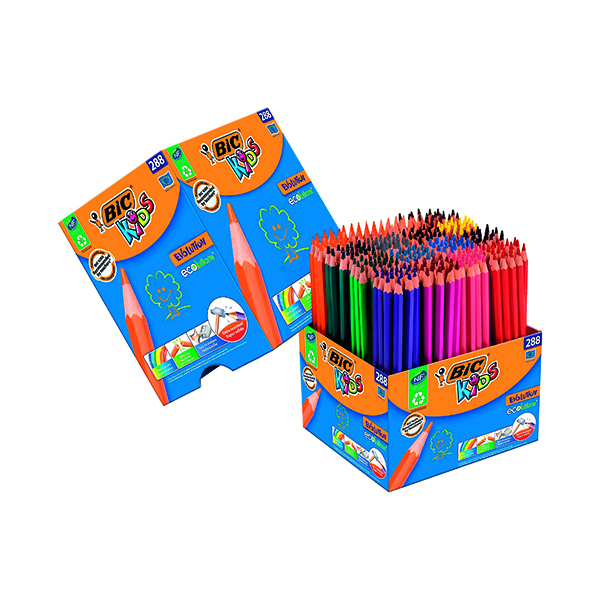 Bic Kids Evo Colg Pencils Ast Pk288