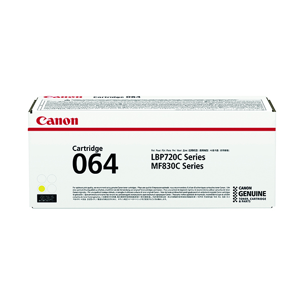 Canon 064 Toner Cartridge Yellow