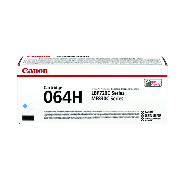 Canon 064H Toner Cartridge HY Cyan