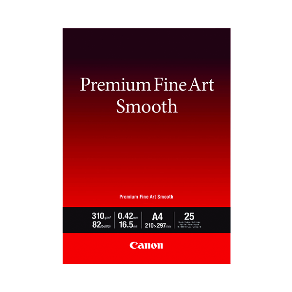 Canon Prem Fine Art Ppr Smoo A4 Pk25