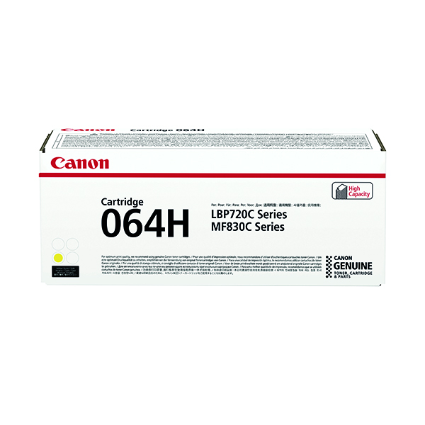 Canon 064 HY Yellow Lsr Toner Cart