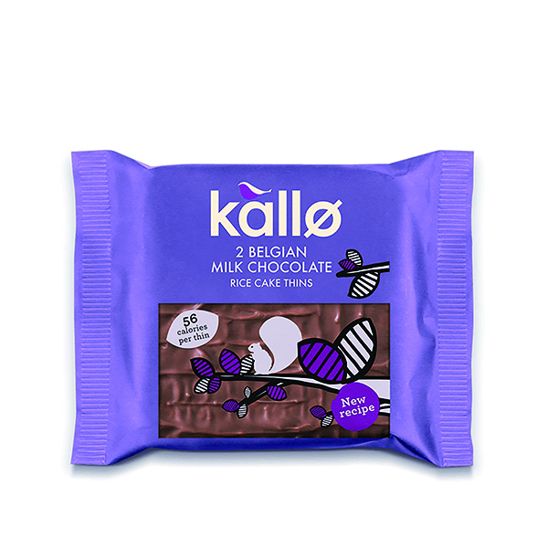 Kallo Milk Choc Rice Cake 2 Pk Pk30