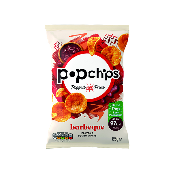 Popchips Crisps Barbeque 85g Pk8