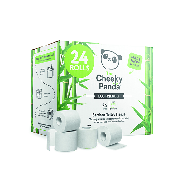 Cheeky Panda Toilet Tissue 200S Pk24