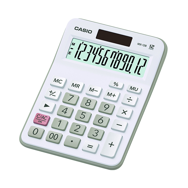 Casio MX-12B 12 Digit Basic Calc Wht