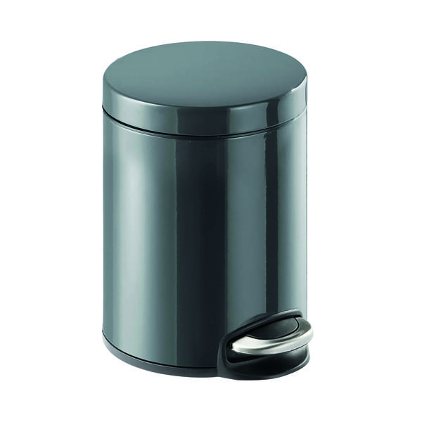 Durable Pedal Bin Metal Rnd 5L Cha