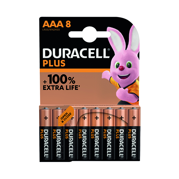 Duracell Plus AAA Battery Pk8