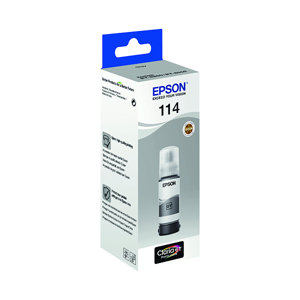 Epson 114 Ink Bottle EcoTank Grey