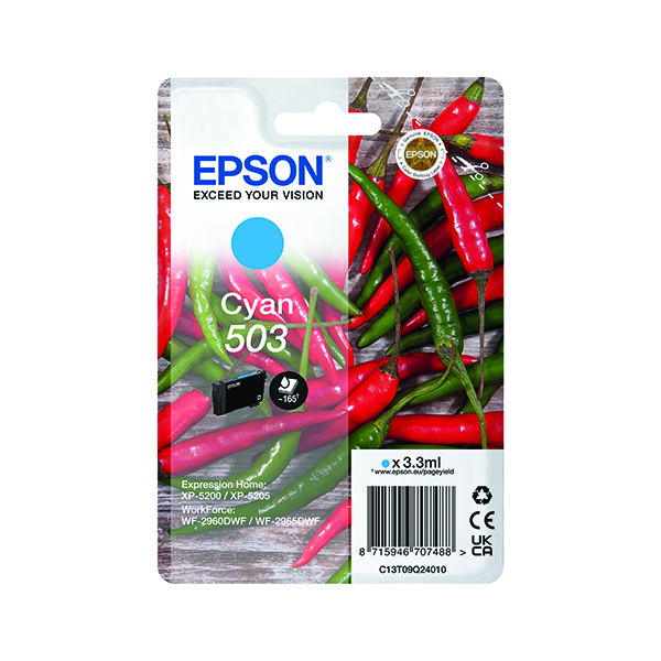 Epson 503 Ink Cartridge Cyan