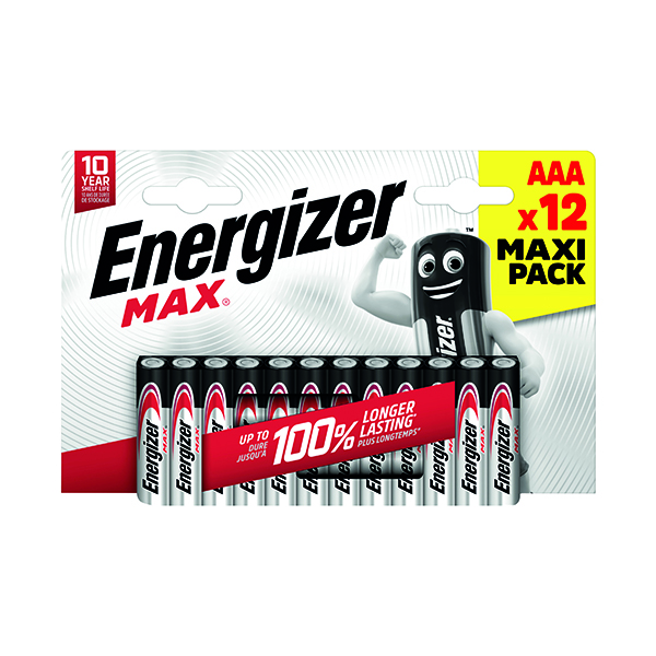 Energizer Max AAA Battery Pk12