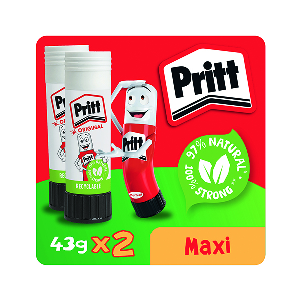 Pritt Stick Glue Stick 43g Pk2