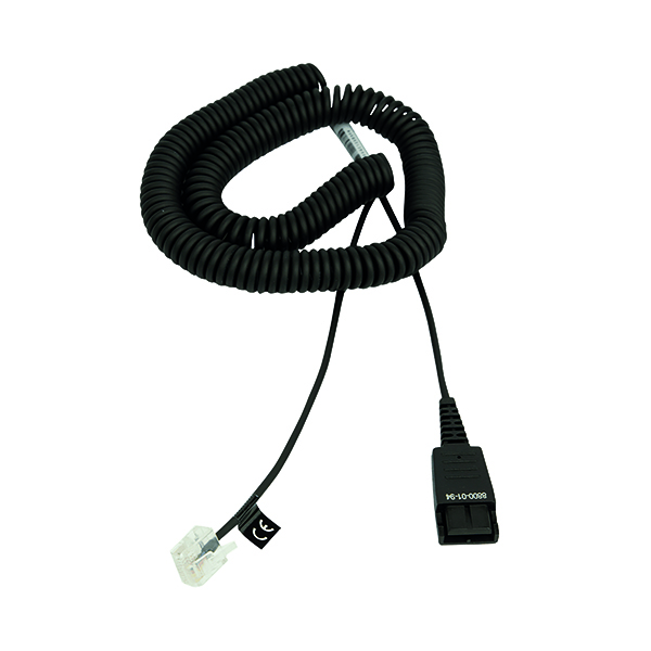 Jabra QD to Mod RJ45 Coiled Cord