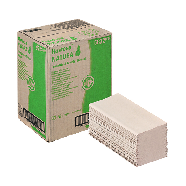 Hostess Natura H/Towels 1Ply Nat P12